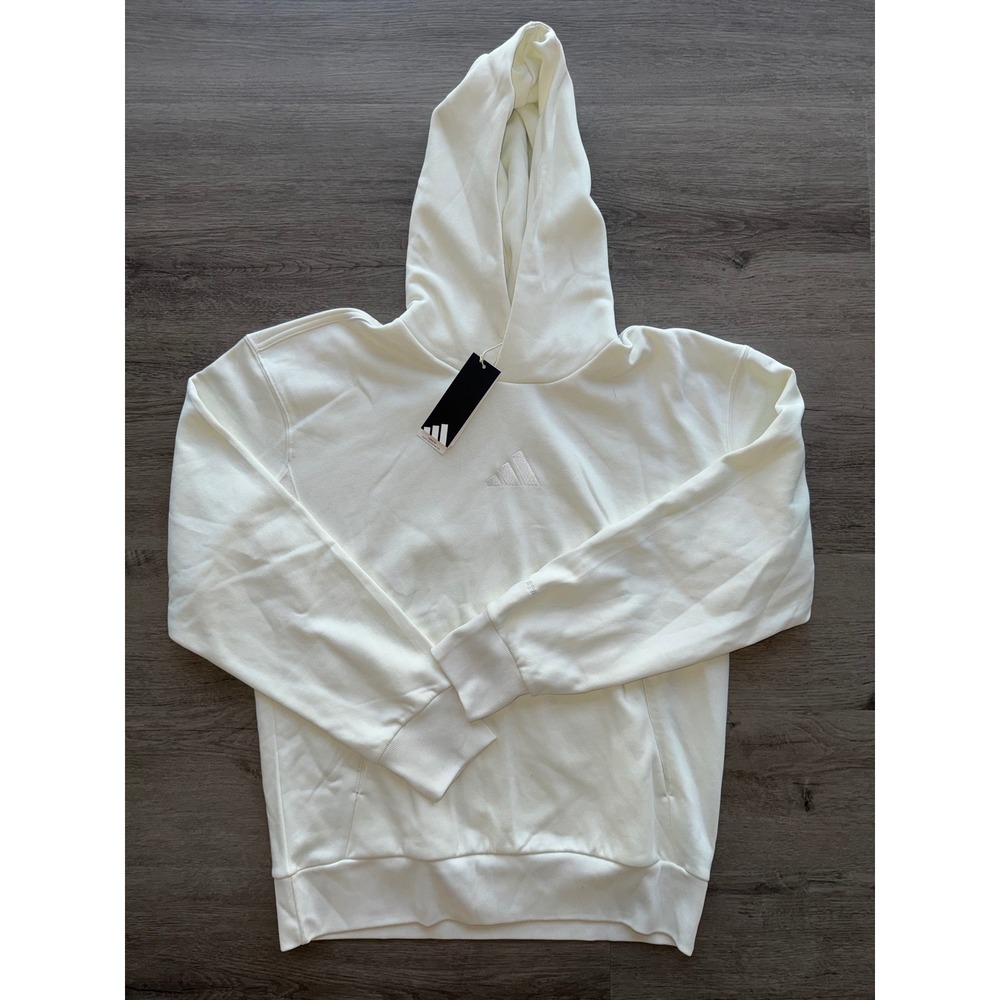 NWT Adidas Men's All Season White Hoodie Sweatshirt, Medium